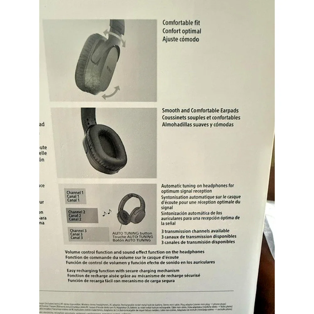 Sony WH-RF400 Wireless Home Theater Headphones for Watching TV (WHRF400)